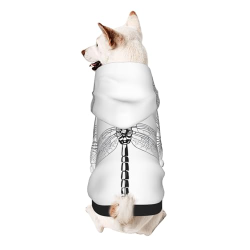 Hunde-Kapuzenpullover, stilvolle Hundekleidung, bedruckt, Haustierkleidung, Streetwear, Sweatshirt, Trainingsanzüge, Outfit für Hunde, Welpen, Größe XS, Libelle Hunde-Kapuzenpullover, stilvolle Hundekleidung, bedruckt, Haustierkleidung, Streetwear, Sweatshirt, Trainingsanzüge, Outfit für Hunde, Welpen, Größe XS, Libelle von UUYHHGB
