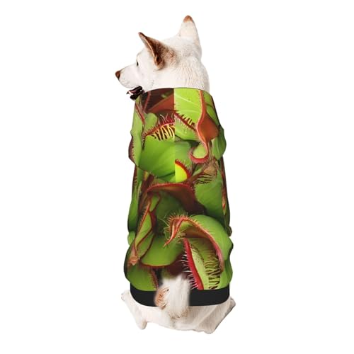 Hunde-Kapuzenpullover, stilvolle Hundekleidung, bedruckt, Haustierkleidung, Streetwear, Sweatshirt, Trainingsanzüge, Outfit für Hunde, Welpen, Größe XS, fleischfressende Pflanze Hunde-Kapuzenpullover, stilvolle Hundekleidung, bedruckt, Haustierkleidung, Streetwear, Sweatshirt, Trainingsanzüge, Outfit für Hunde, Welpen, Größe XS, fleischfressende Pflanze von UUYHHGB