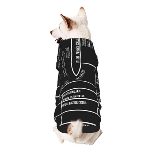 Hunde-Kapuzenpullover, stilvolle Hundekleidung, bedruckt, Haustierkleidung, Streetwear, Sweatshirt, Trainingsanzüge, Outfit für Hunde, Welpen, Größe XS, klassische Filmschindel, Schwarz Hunde-Kapuzenpullover, stilvolle Hundekleidung, bedruckt, Haustierkleidung, Streetwear, Sweatshirt, Trainingsanzüge, Outfit für Hunde, Welpen, Größe XS, klassische Filmschindel, Schwarz von UUYHHGB