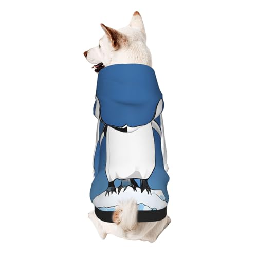 Hunde-Kapuzenpullover, stilvolle Hundekleidung, bedruckt, Haustierkleidung, Streetwear, Sweatshirt, Trainingsanzüge, Outfit für Hunde, Welpen, Größe XS, niedlicher Pinguin Hunde-Kapuzenpullover, stilvolle Hundekleidung, bedruckt, Haustierkleidung, Streetwear, Sweatshirt, Trainingsanzüge, Outfit für Hunde, Welpen, Größe XS, niedlicher Pinguin von UUYHHGB