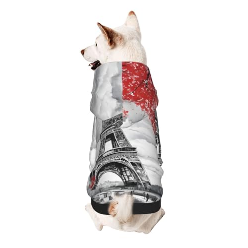 Hunde-Kapuzenpullover, stilvolle Hundekleidung, bedruckt, Haustierkleidung, Streetwear, Sweatshirt, Trainingsanzüge, Outfit für Hunde, Welpen, Größe XXL, Paris Hunde-Kapuzenpullover, stilvolle Hundekleidung, bedruckt, Haustierkleidung, Streetwear, Sweatshirt, Trainingsanzüge, Outfit für Hunde, Welpen, Größe XXL, Paris von UUYHHGB