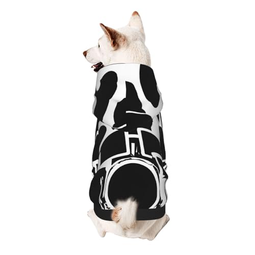Hunde-Kapuzenpullover, stilvolle Hundekleidung, bedruckt, Haustierkleidung, Streetwear, Sweatshirt, Trainingsanzüge, Outfit für Hunde, Welpen, Größe XXL, Schlagzeuger Hunde-Kapuzenpullover, stilvolle Hundekleidung, bedruckt, Haustierkleidung, Streetwear, Sweatshirt, Trainingsanzüge, Outfit für Hunde, Welpen, Größe XXL, Schlagzeuger von UUYHHGB