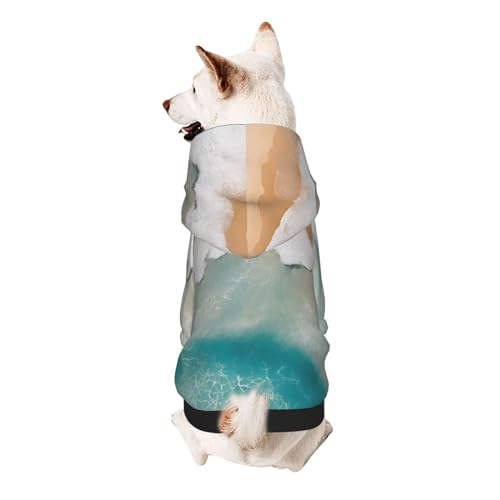 Hunde-Kapuzenpullover, stilvolle Hundekleidung, bedruckt, Haustierkleidung, Streetwear, Sweatshirt, Trainingsanzüge, Outfit für Hunde, Welpen, XS, romantischer Strand Hunde-Kapuzenpullover, stilvolle Hundekleidung, bedruckt, Haustierkleidung, Streetwear, Sweatshirt, Trainingsanzüge, Outfit für Hunde, Welpen, XS, romantischer Strand von UUYHHGB