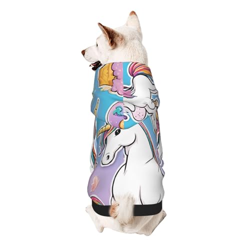 Hunde-Kapuzenpullover, stilvolle Hundekleidung, bedruckt, Haustierkleidung, Streetwear, Sweatshirt, Trainingsanzüge, Outfit für Hunde, Welpen, XXL, Regenbogen Hunde-Kapuzenpullover, stilvolle Hundekleidung, bedruckt, Haustierkleidung, Streetwear, Sweatshirt, Trainingsanzüge, Outfit für Hunde, Welpen, XXL, Regenbogen von UUYHHGB