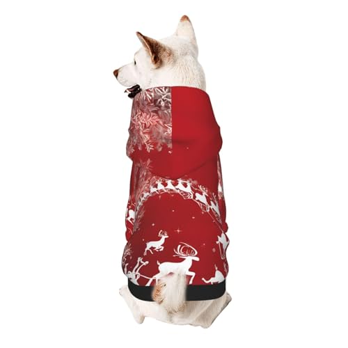 Hunde-Kapuzenpullover, stilvolle Hundekleidung, bedruckt, Haustierkleidung, Streetwear, Sweatshirt, Trainingsanzüge, Outfit für Hunde, Welpen, XXL, Weihnachtszauber Hunde-Kapuzenpullover, stilvolle Hundekleidung, bedruckt, Haustierkleidung, Streetwear, Sweatshirt, Trainingsanzüge, Outfit für Hunde, Welpen, XXL, Weihnachtszauber von UUYHHGB