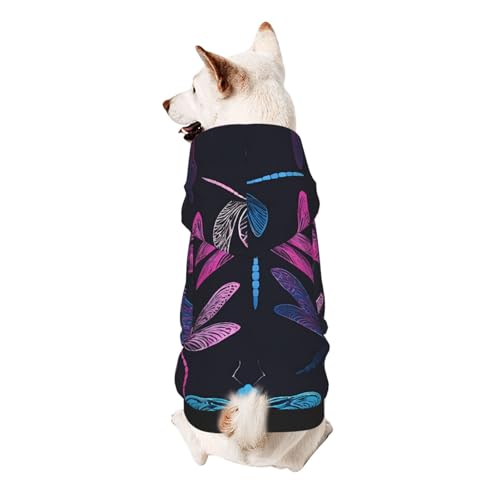 Hunde-Kapuzenpullover, stilvolle Hundekleidung, bedruckt, Haustierkleidung, Streetwear, Sweatshirt, Trainingsanzüge, Outfit für Hunde, Welpen, XXL, lila Libelle Hunde-Kapuzenpullover, stilvolle Hundekleidung, bedruckt, Haustierkleidung, Streetwear, Sweatshirt, Trainingsanzüge, Outfit für Hunde, Welpen, XXL, lila Libelle von UUYHHGB