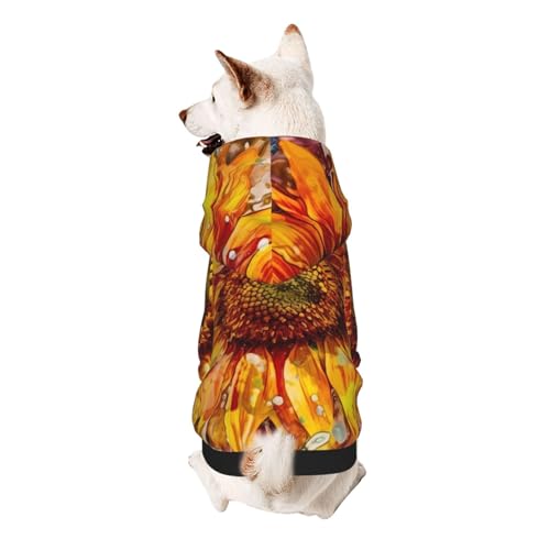 Hunde-Kapuzenpullover, stilvolle Hundekleidung, bedruckt, Haustierkleidung, Streetwear, Sweatshirt, Trainingsanzüge, Outfit für Hunde, Welpen, groß, Sonnenblumen-Druck Hunde-Kapuzenpullover, stilvolle Hundekleidung, bedruckt, Haustierkleidung, Streetwear, Sweatshirt, Trainingsanzüge, Outfit für Hunde, Welpen, groß, Sonnenblumen-Druck von UUYHHGB