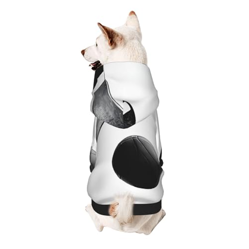 Hunde-Kapuzenpullover, stilvolle Hundekleidung, bedruckt, Haustierkleidung, Streetwear, Sweatshirt, Trainingsanzüge, Outfit für Hunde, Welpen, klein, Eishockey-Kunst von UUYHHGB