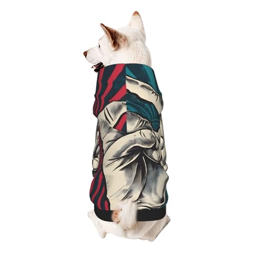 Hunde-Kapuzenpullover, stilvolle Hundekleidung, bedruckt, Haustierkleidung, Streetwear, Sweatshirt, Trainingsanzüge, Outfit für Hunde, Welpen, klein, Rock and Roll Hunde-Kapuzenpullover, stilvolle Hundekleidung, bedruckt, Haustierkleidung, Streetwear, Sweatshirt, Trainingsanzüge, Outfit für Hunde, Welpen, klein, Rock and Roll von UUYHHGB