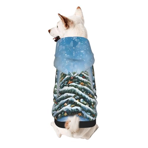 Hunde-Kapuzenpullover, stilvolle Hundekleidung, bedruckt, Haustierkleidung, Streetwear, Sweatshirt, Trainingsanzug, Outfit für Hunde, Welpen, Größe XL, Weihnachtsbäume Hunde-Kapuzenpullover, stilvolle Hundekleidung, bedruckt, Haustierkleidung, Streetwear, Sweatshirt, Trainingsanzug, Outfit für Hunde, Welpen, Größe XL, Weihnachtsbäume von UUYHHGB