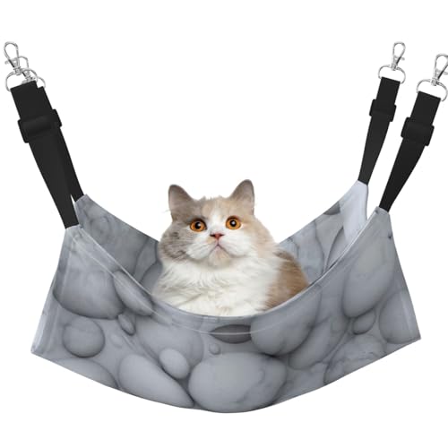 UVBDF 3D-Marmor-Katzen-Hängematte zum Aufhängen von Haustier-Hängematte, Bett, verstellbar, Welpen, Kaninchen, Kleintiere von UVBDF
