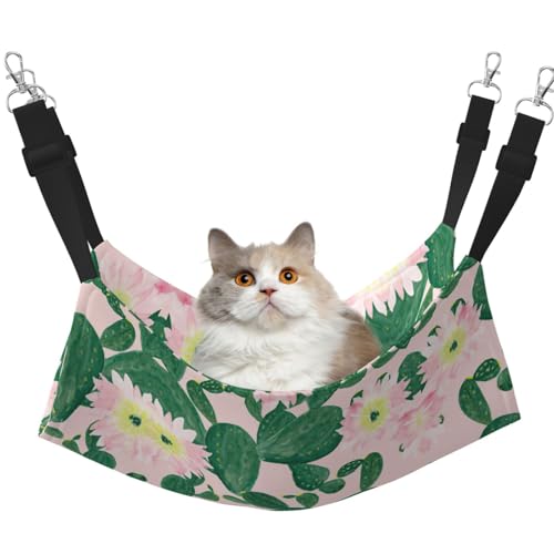 UVBDF Cactus 3 Katzen-Hängematte zum Aufhängen von Haustier-Hängematte, Bett, verstellbar, Welpen, Kaninchen, Kleintiere von UVBDF