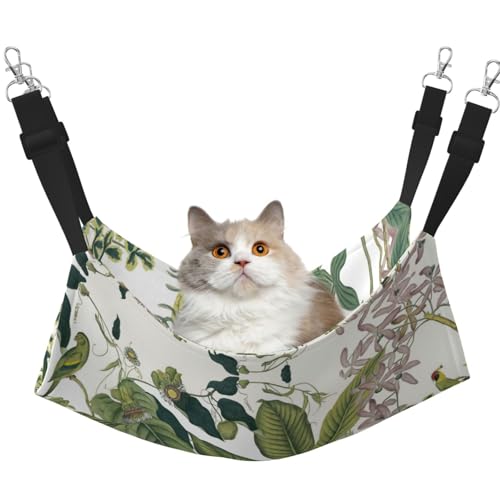 UVBDF Hängematte für Papageien, Katzen, tropische Blumenblätter, verstellbar, für Welpen, Kaninchen, Kleintiere von UVBDF