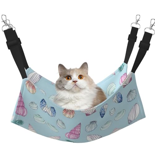 UVBDF Muschel-Katzen-Hängematte zum Aufhängen, verstellbar, Welpen, Kaninchen, Kleintiere von UVBDF