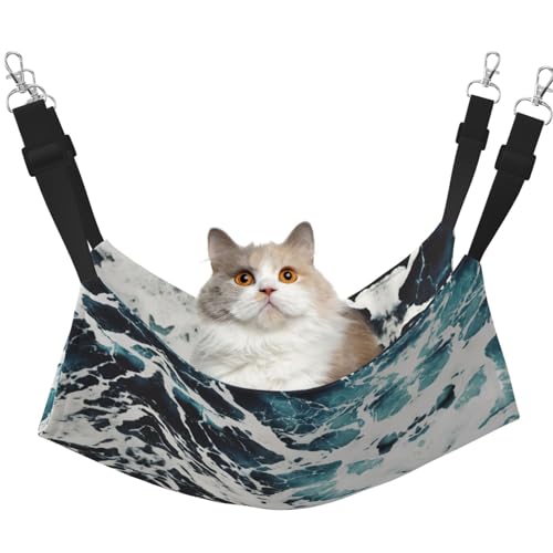UVBDF Strand-Katzen-Hängematte aus Schaumstoff, zum Aufhängen, verstellbar, Welpen, Kaninchen, Kleintiere von UVBDF