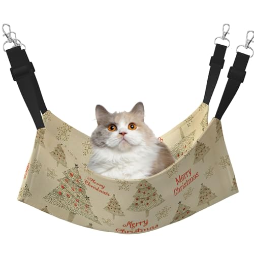 UVBDF Weihnachtsbaum-/Katzenhängematte zum Aufhängen, verstellbar, für Welpen, Kaninchen, Kleintiere von UVBDF