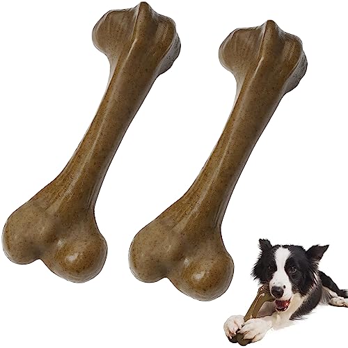 UXVA Aggressives Hunde-Kauspielzeug, Nylon-Hundeknochen, hartes Kauspielzeug für Hunde, langlebig, robust, Welpen-Zahnenspielzeug, Hundespielzeug für mittelgroße und große, beste extreme Kauspielzeug, von UXVA