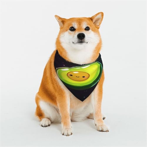 Avocado Night Hundehalstücher für kleine, mittelgroße und große Hunde, weich und bequem, für Jungen und Mädchen, ideal für Haustiere Avocado Night Hundehalstücher für kleine, mittelgroße und große Hunde, weich und bequem, für Jungen und Mädchen, ideal für Haustiere von UYHhgqw