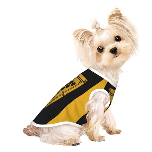Cornwall County Flag Haustier-T-Shirts für Hunde, weiche und atmungsaktive Hundekleidung, einfaches An- und Ausziehen, geeignet für kleine Haustiere von UYHhgqw