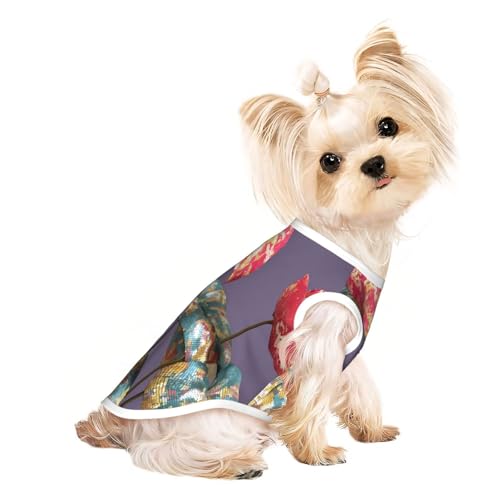 Cyberpunk Haustier-T-Shirts für Hunde, weiche und atmungsaktive Hundekleidung, einfaches An- und Ausziehen, geeignet für kleine Haustiere Cyberpunk Haustier-T-Shirts für Hunde, weiche und atmungsaktive Hundekleidung, einfaches An- und Ausziehen, geeignet für kleine Haustiere von UYHhgqw