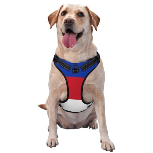 Flag Of The Sorbs Hundegeschirr für kleine, mittelgroße und große Hunde – reflektierende Riemen, verstellbare Passform mit Schnellverschluss-Schnallen Flag Of The Sorbs Hundegeschirr für kleine, mittelgroße und große Hunde – reflektierende Riemen, verstellbare Passform mit Schnellverschluss-Schnallen von UYHhgqw