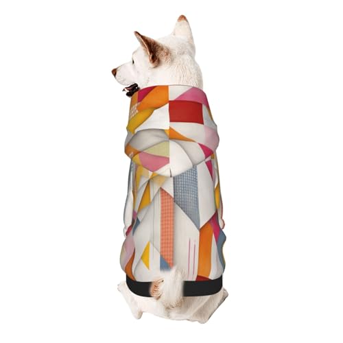 Geometrischer Hunde-Kapuzenpullover, weiches und atmungsaktives Polyester, Haustierkleidung für kleine Hunde, Jungen und Mädchen Geometrischer Hunde-Kapuzenpullover, weiches und atmungsaktives Polyester, Haustierkleidung für kleine Hunde, Jungen und Mädchen von UYHhgqw