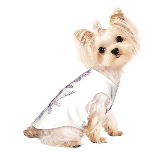 Handbemalte Vintage-Haustier-T-Shirts für Hunde, weiche und atmungsaktive Hundekleidung, einfaches An- und Ausziehen, geeignet für kleine Haustiere Handbemalte Vintage-Haustier-T-Shirts für Hunde, weiche und atmungsaktive Hundekleidung, einfaches An- und Ausziehen, geeignet für kleine Haustiere von UYHhgqw