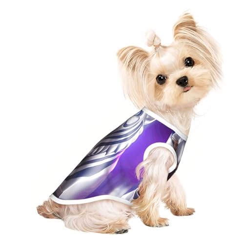 Haustier-T-Shirts aus Metall mit Tigerkopf für Hunde, weiche und atmungsaktive Hundekleidung, einfaches An- und Ausziehen, geeignet für kleine Haustiere Haustier-T-Shirts aus Metall mit Tigerkopf für Hunde, weiche und atmungsaktive Hundekleidung, einfaches An- und Ausziehen, geeignet für kleine Haustiere von UYHhgqw