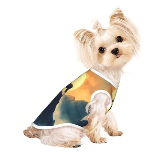 Haustier-T-Shirts für Hunde, Motiv: Riesen-Hirsch auf dem Berggipfel, weiche und atmungsaktive Hundekleidung, einfaches An- und Ausziehen, geeignet für kleine Haustiere Haustier-T-Shirts für Hunde, Motiv: Riesen-Hirsch auf dem Berggipfel, weiche und atmungsaktive Hundekleidung, einfaches An- und Ausziehen, geeignet für kleine Haustiere von UYHhgqw
