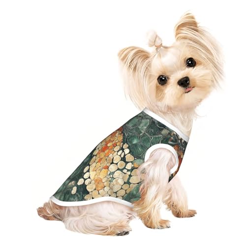 Haustier-T-Shirts für Hunde, Motiv: Steinschlange, Puzzle, weiche und atmungsaktive Hundekleidung, einfaches An- und Ausziehen, geeignet für kleine Haustiere Haustier-T-Shirts für Hunde, Motiv: Steinschlange, Puzzle, weiche und atmungsaktive Hundekleidung, einfaches An- und Ausziehen, geeignet für kleine Haustiere von UYHhgqw