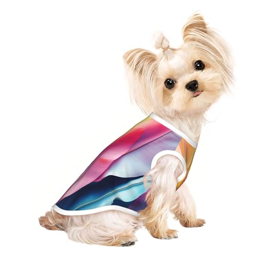 Haustier-T-Shirts für Hunde, Motiv: rosa Bananenblätter, weiche und atmungsaktive Hundekleidung, einfaches An- und Ausziehen, geeignet für kleine Haustiere Haustier-T-Shirts für Hunde, Motiv: rosa Bananenblätter, weiche und atmungsaktive Hundekleidung, einfaches An- und Ausziehen, geeignet für kleine Haustiere von UYHhgqw