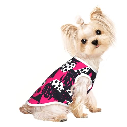Haustier-T-Shirts für Hunde, abstraktes Leopardenmuster, weiche und atmungsaktive Hundekleidung, einfaches An- und Ausziehen, geeignet für kleine Haustiere Haustier-T-Shirts für Hunde, abstraktes Leopardenmuster, weiche und atmungsaktive Hundekleidung, einfaches An- und Ausziehen, geeignet für kleine Haustiere von UYHhgqw