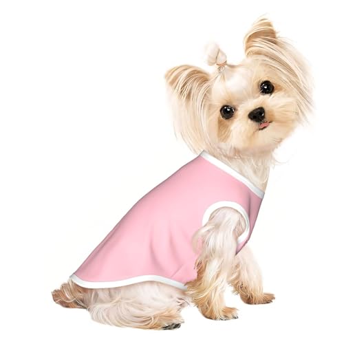 Haustier-T-Shirts für Hunde, weiche und atmungsaktive Hundekleidung, einfaches An- und Ausziehen, geeignet für kleine Haustiere, Naturrosa Haustier-T-Shirts für Hunde, weiche und atmungsaktive Hundekleidung, einfaches An- und Ausziehen, geeignet für kleine Haustiere, Naturrosa von UYHhgqw