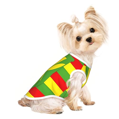Haustier-T-Shirts mit Hawaii-Flagge, weiche und atmungsaktive Hundekleidung, einfaches An- und Ausziehen, geeignet für kleine Haustiere von UYHhgqw