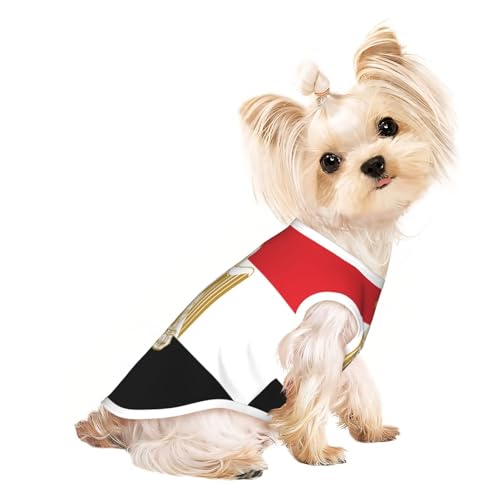 Haustier-T-Shirts mit ägyptischer Flagge, weiche und atmungsaktive Hundekleidung, einfaches An- und Ausziehen, geeignet für kleine Haustiere Haustier-T-Shirts mit ägyptischer Flagge, weiche und atmungsaktive Hundekleidung, einfaches An- und Ausziehen, geeignet für kleine Haustiere von UYHhgqw
