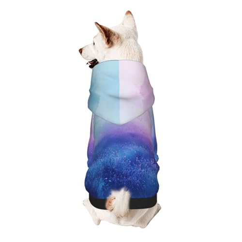 Hunde-Kapuzenpullover, ländlicher Lavendel, weiches und atmungsaktives Polyester, für kleine Hunde, Jungen und Mädchen Hunde-Kapuzenpullover, ländlicher Lavendel, weiches und atmungsaktives Polyester, für kleine Hunde, Jungen und Mädchen von UYHhgqw