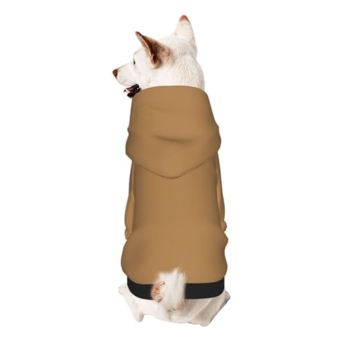Hunde-Kapuzenpullover, weiches und atmungsaktives Polyester, für kleine Hunde, Jungen und Mädchen, Braun Hunde-Kapuzenpullover, weiches und atmungsaktives Polyester, für kleine Hunde, Jungen und Mädchen, Braun von UYHhgqw