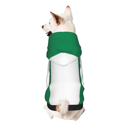 Hunde-Kapuzenpullover mit Flagge von Nigeria, weiches und atmungsaktives Polyester, für kleine Hunde, Jungen und Mädchen Hunde-Kapuzenpullover mit Flagge von Nigeria, weiches und atmungsaktives Polyester, für kleine Hunde, Jungen und Mädchen von UYHhgqw