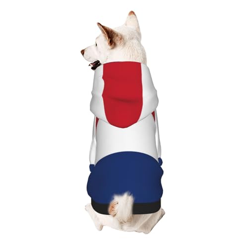 Hunde-Kapuzenpullover mit niederländischer Flagge, weiches und atmungsaktives Polyester, Haustierkleidung für kleine Hunde, Jungen und Mädchen von UYHhgqw