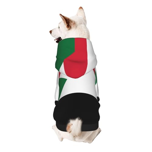 Hunde-Kapuzenpullover mit sudanesischer Flagge, weiches und atmungsaktives Polyester, Haustierkleidung für kleine Hunde, Jungen und Mädchen von UYHhgqw