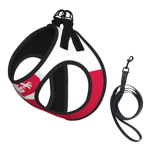 Hundegeschirr Flagge Polens – atmungsaktiv, reflektierend, verstellbare Haustierweste, geeignet für kleine Katzen und Hunde Hundegeschirr Flagge Polens – atmungsaktiv, reflektierend, verstellbare Haustierweste, geeignet für kleine Katzen und Hunde von UYHhgqw