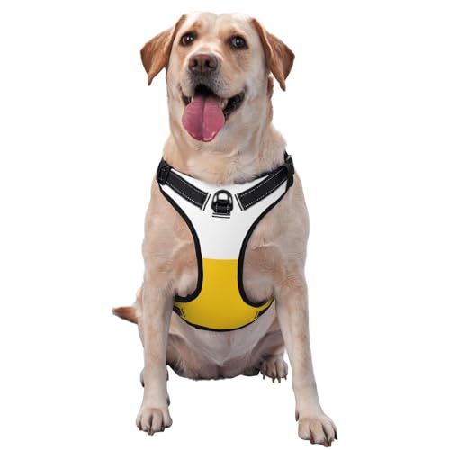 Hundegeschirr Schlesische Flagge für kleine, mittelgroße und große Hunde – reflektierende Riemen, verstellbare Passform mit Schnellverschluss-Schnallen von UYHhgqw