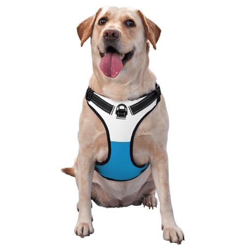 Hundegeschirr mit Bayerischer Flagge für kleine, mittelgroße und große Hunde - reflektierende Riemen, verstellbare Passform mit Schnellverschluss-Schnallen Hundegeschirr mit Bayerischer Flagge für kleine, mittelgroße und große Hunde - reflektierende Riemen, verstellbare Passform mit Schnellverschluss-Schnallen von UYHhgqw