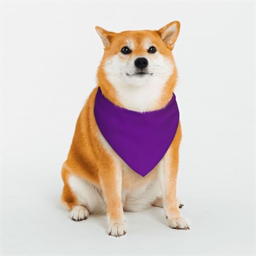 Hundehalstücher für kleine, mittelgroße und große Hunde, weich und bequem, für Jungen und Mädchen, ideal für Haustiere, Dunkelviolett Hundehalstücher für kleine, mittelgroße und große Hunde, weich und bequem, für Jungen und Mädchen, ideal für Haustiere, Dunkelviolett von UYHhgqw