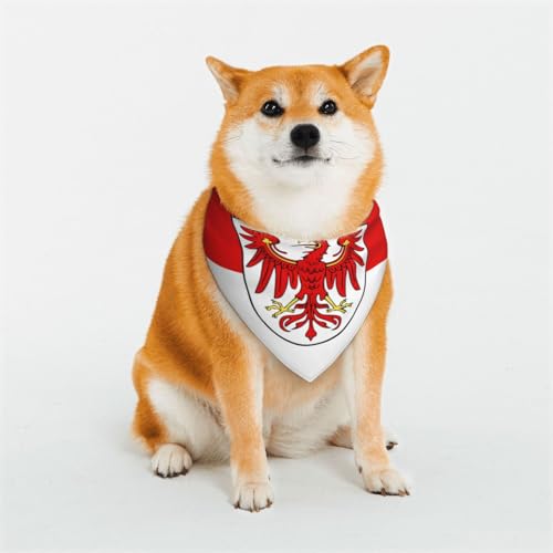 Hundehalstücher mit Brandenburger Flagge, für kleine, mittelgroße und große Hunde, weich und bequem, für Jungen und Mädchen, ideal für Haustiere Hundehalstücher mit Brandenburger Flagge, für kleine, mittelgroße und große Hunde, weich und bequem, für Jungen und Mädchen, ideal für Haustiere von UYHhgqw