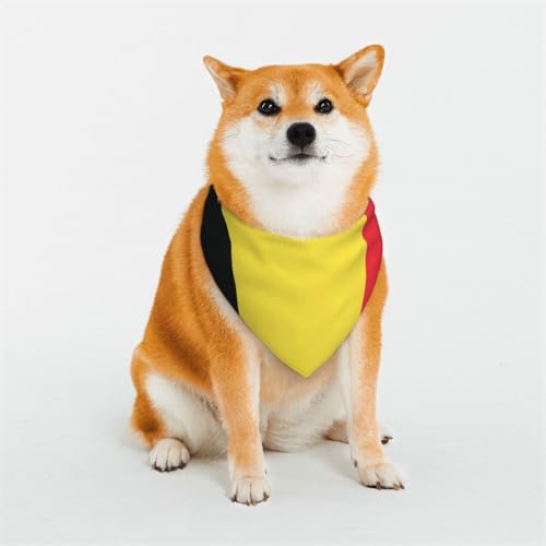 Hundehalstücher mit Flagge von Belgien, für kleine, mittelgroße und große Hunde, weich und bequem, für Jungen und Mädchen, ideal für Haustiere Hundehalstücher mit Flagge von Belgien, für kleine, mittelgroße und große Hunde, weich und bequem, für Jungen und Mädchen, ideal für Haustiere von UYHhgqw