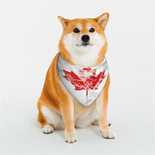 Hundehalstücher mit Kanada-Flagge, für kleine, mittelgroße und große Hunde, weich und bequem, für Jungen und Mädchen, ideal für Haustiere von UYHhgqw