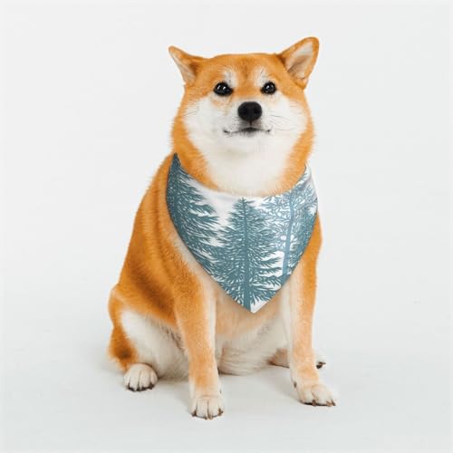 Hundehalstücher mit Kiefern-Silhouette, für kleine, mittelgroße und große Hunde, weich und bequem, für Jungen und Mädchen, ideal für Haustiere Hundehalstücher mit Kiefern-Silhouette, für kleine, mittelgroße und große Hunde, weich und bequem, für Jungen und Mädchen, ideal für Haustiere von UYHhgqw