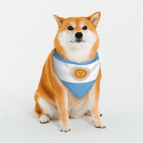 Hundehalstücher mit argentinischer Flagge für kleine, mittelgroße und große Hunde, weich und bequem, für Jungen und Mädchen, ideal für Haustiere Hundehalstücher mit argentinischer Flagge für kleine, mittelgroße und große Hunde, weich und bequem, für Jungen und Mädchen, ideal für Haustiere von UYHhgqw