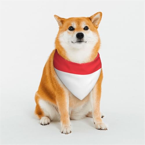 Hundehalstücher mit indonesischer Flagge, für kleine, mittelgroße und große Hunde, weich und bequem, für Jungen und Mädchen, ideal für Haustiere Hundehalstücher mit indonesischer Flagge, für kleine, mittelgroße und große Hunde, weich und bequem, für Jungen und Mädchen, ideal für Haustiere von UYHhgqw